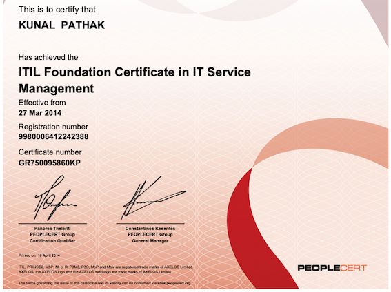 ITIL Certification