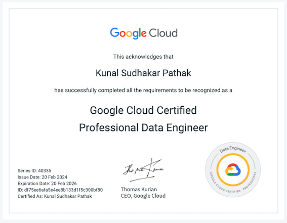 GCP Professional Certificate