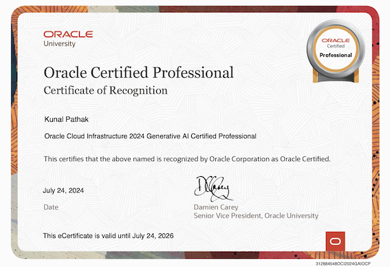 Oracle Certification